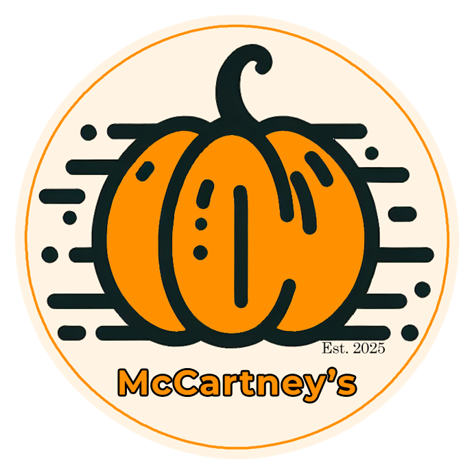 McCartney's circular pumpkin logo